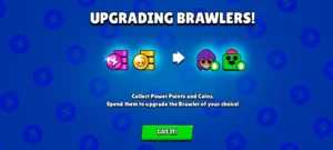 Istruzioni per aggiornare i Brawler in Brawl Stars.